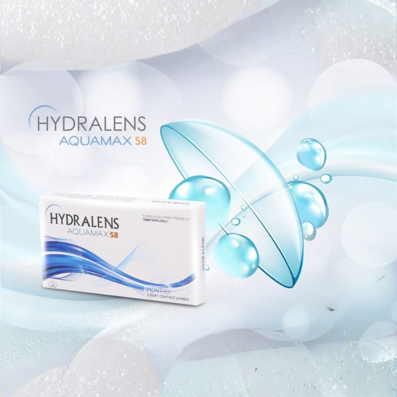Boîte de 6 lentilles de contact mensuelles HYDRALENS AQUAMAX 58 par Marshall Intergroup