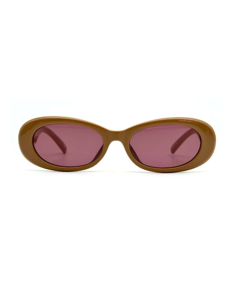 Lunettes de soleil Le Specs Work It femme couleur marron caramel cadre solaire Tunisie