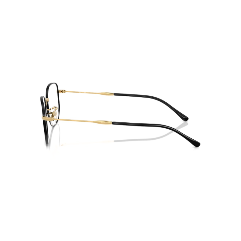 Lunettes de vue Ray-Ban RB6496 couleur or et noir monture hexagonale vue