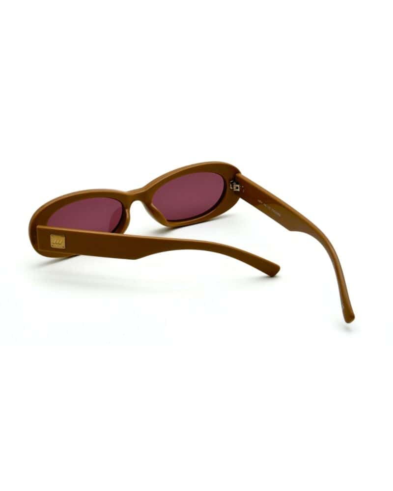 Lunettes de soleil Le Specs Work It femme couleur marron caramel cadre solaire Tunisie