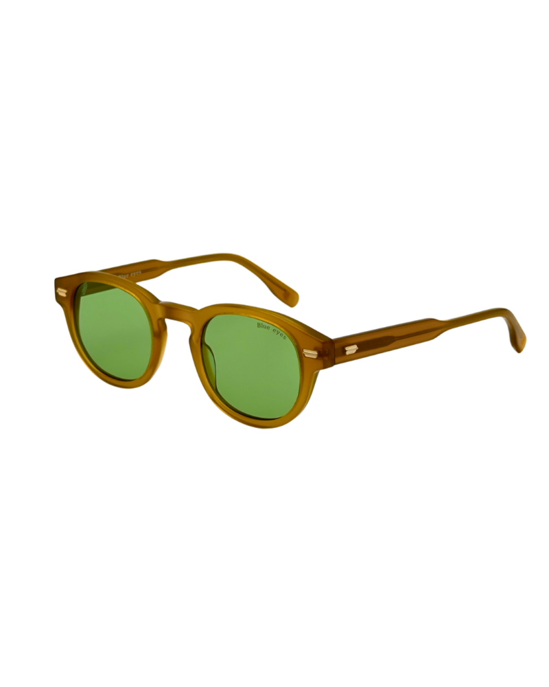 BLUE EYES AT1257 Miel Translucide Verres Verts 3-4 BLUE EYES AT1257 lunettes de soleil miel translucide verres verts