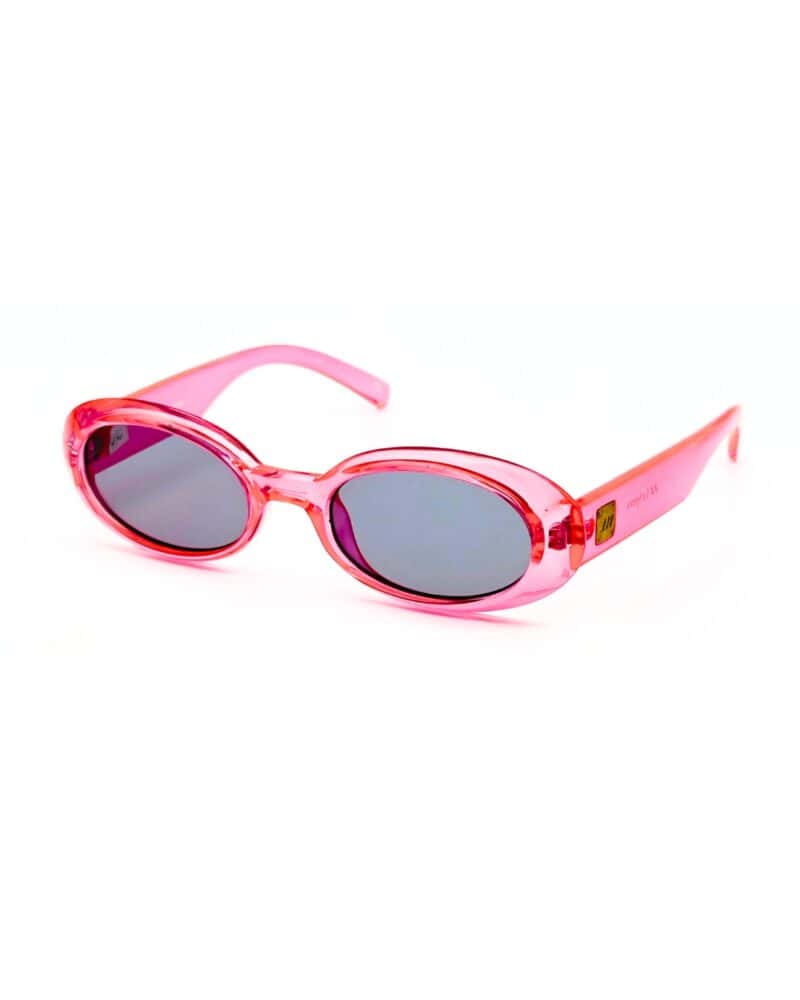 Lunettes de soleil femme transparentes roses Le Specs Work It tendance Y2K