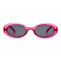 Lunettes de soleil femme transparentes roses Le Specs Work It tendance Y2K