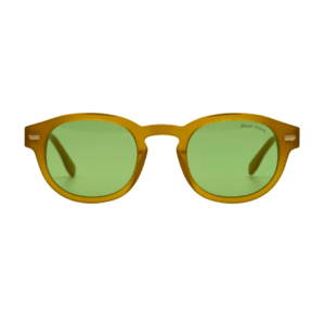 BLUE EYES AT1257 lunettes de soleil ambrées miel verres vert bouteille