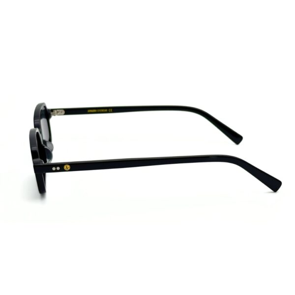 JOW&BRO 9221 Écaille Foncée – Collection Solaire Créateur Lunettes de soleil JOW&BRO 9221 écaille marron foncé et noir avec verres solaires verts.