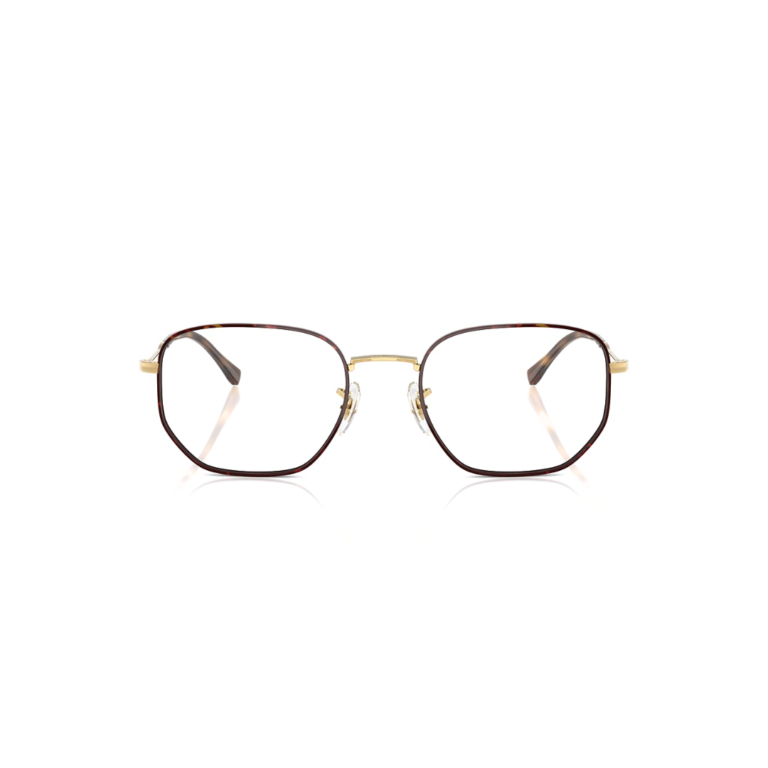 Lunettes de vue Ray-Ban RB6496 couleur or et noir monture hexagonale