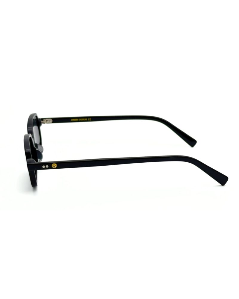 JOW&BRO 9221 Écaille Foncée – Collection Solaire Créateur Lunettes de soleil JOW&BRO 9221 écaille marron foncé et noir avec verres solaires verts.