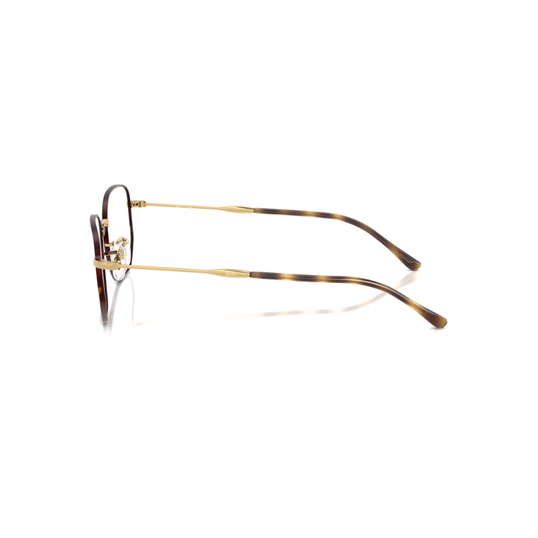 Lunettes de vue Ray-Ban RB6496 couleur or et noir monture hexagonale vue