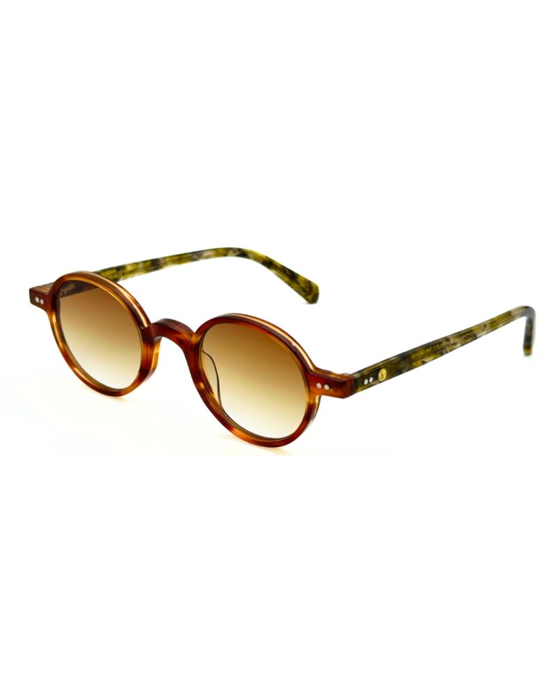 Lunettes de soleil JOW&BRO DJ9143 écaille et vert forêt chez AZZABI OPTIC