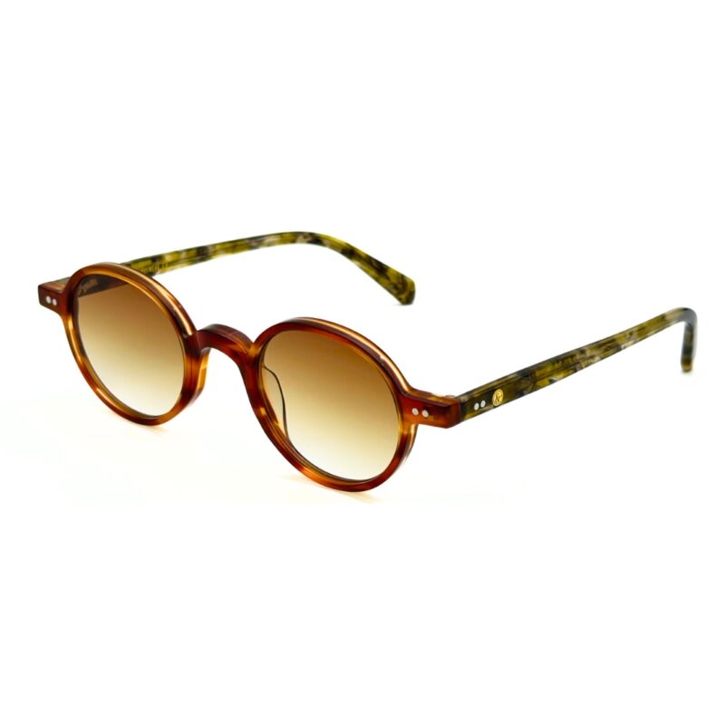Lunettes de soleil JOW&BRO DJ9143 écaille et vert forêt chez AZZABI OPTIC
