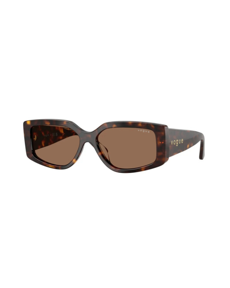 Lunettes de soleil femme Vogue VG5642SU W656/13 couleur écaille de tortue havane avec verres solaires bruns