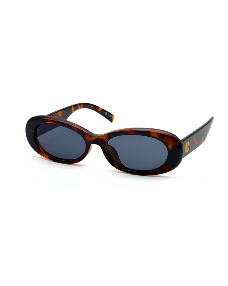Lunettes de soleil écaille foncée Le Specs Work It cadre solaire vintage femme