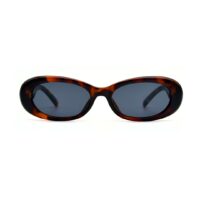 Lunettes de soleil écaille foncée Le Specs Work It cadre solaire vintage femme