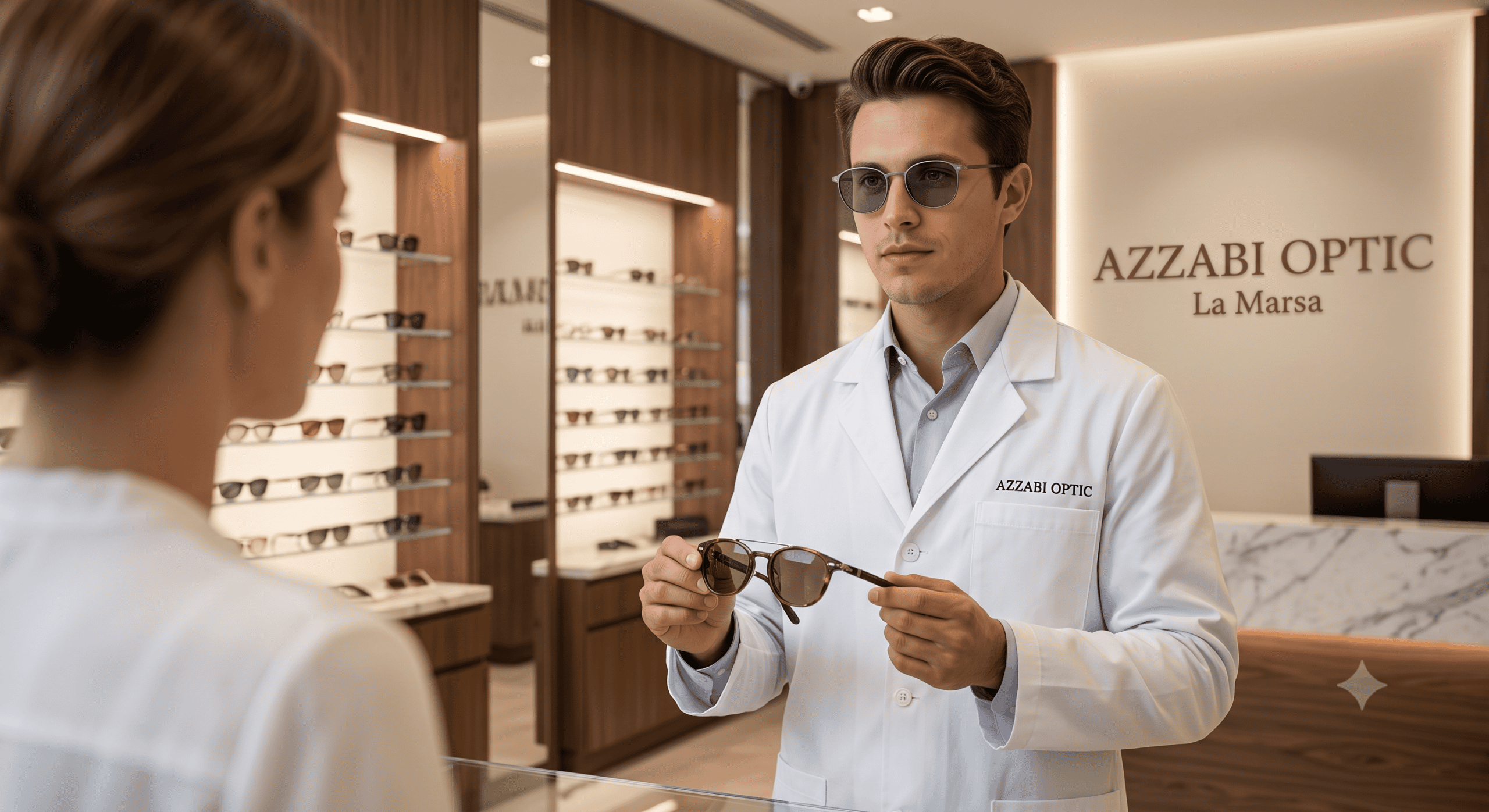 Expertise AZZABI OPTIC : Conseiller en Verres Transitions® à La Marsa