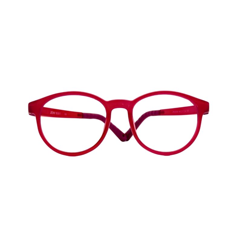 Lunettes de vue enfant silicone Tunisie - Modèle Jow Way rond fuchsia