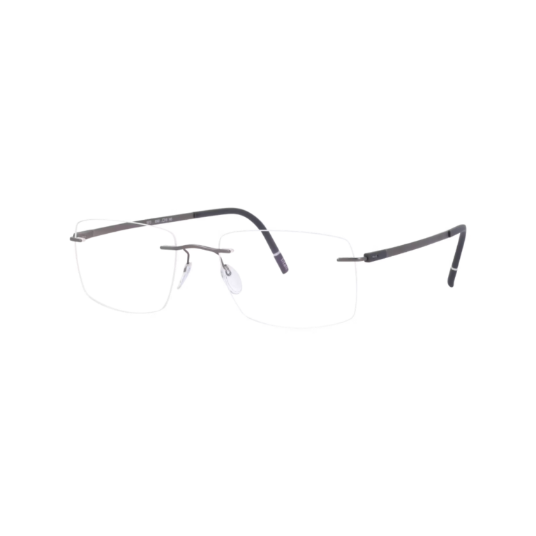 lunettes Silhouette 5573 6560 sans monture en titane gris ruthenium
