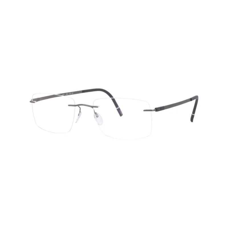 lunettes Silhouette 5573 6560 sans monture en titane gris ruthenium