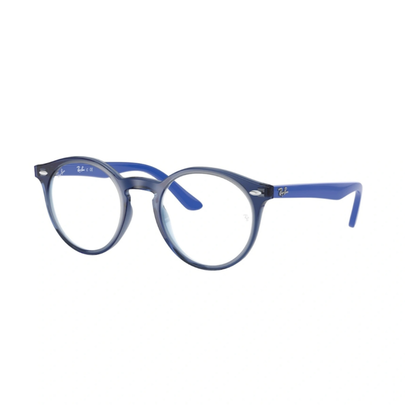 Lunettes de vue enfant Ray-Ban Junior RY 1594 Bleu Denim et Électrique vue trois-quarts