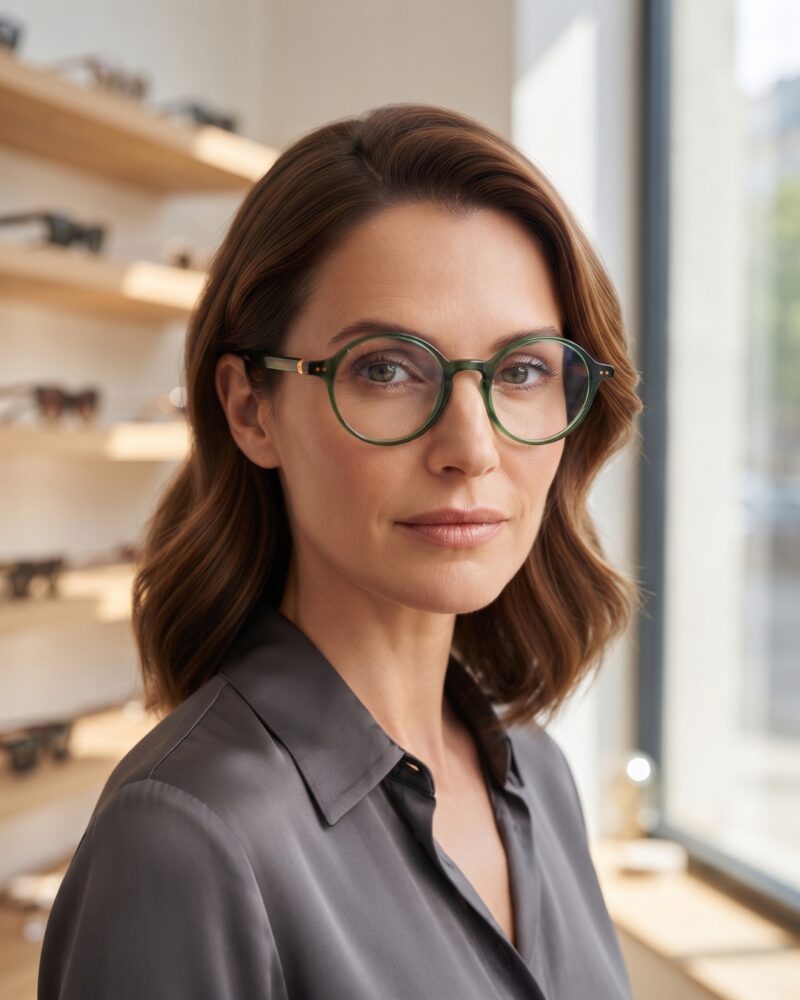Femme-Lunettes-De-Vue-Noe-Noah-HD2304-Vert-Transparent