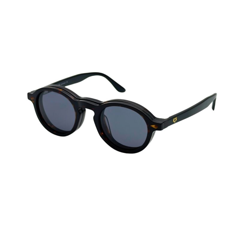 Lunettes de vue avec clip solaire magnétique polarisé fixé sur monture pantos KAVAK KV20147 Dark Havana