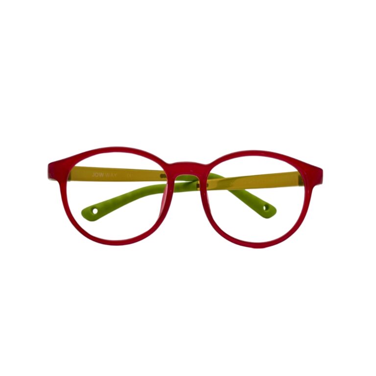 Lunettes de vue enfant Jow Way bicolore Lunettes de vue enfant silicone Tunisie - Jow Way rouge et vert pomme