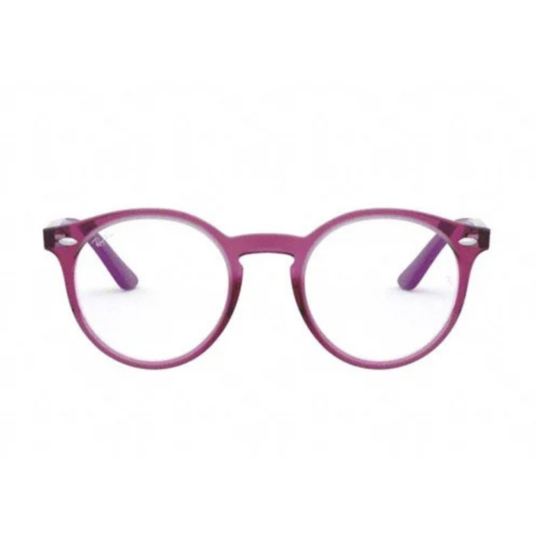 Face avant fuchsia translucide lunettes enfant pantos Ray-Ban Junior RY 1594