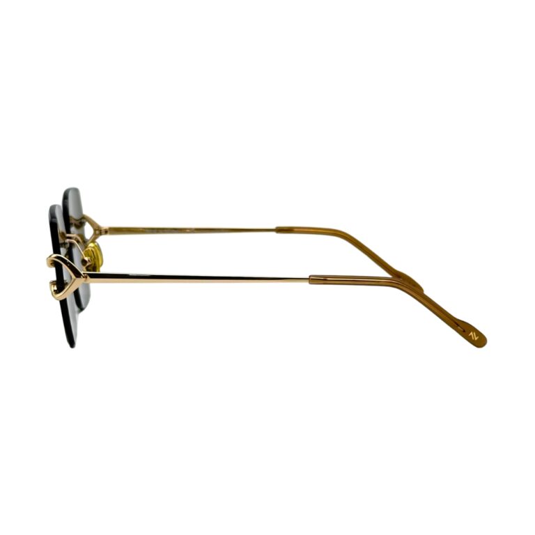 lunettes-de-soleil-noe-noah-tubo-profil-branche-ecaille Branche dorée et manchon acétate écaille tortoise lunettes solaires NOE & NOAH TUBO