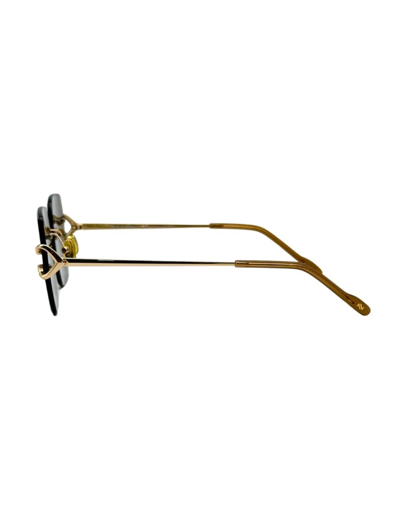 lunettes-de-soleil-noe-noah-tubo-profil-branche-ecaille Branche dorée et manchon acétate écaille tortoise lunettes solaires NOE & NOAH TUBO
