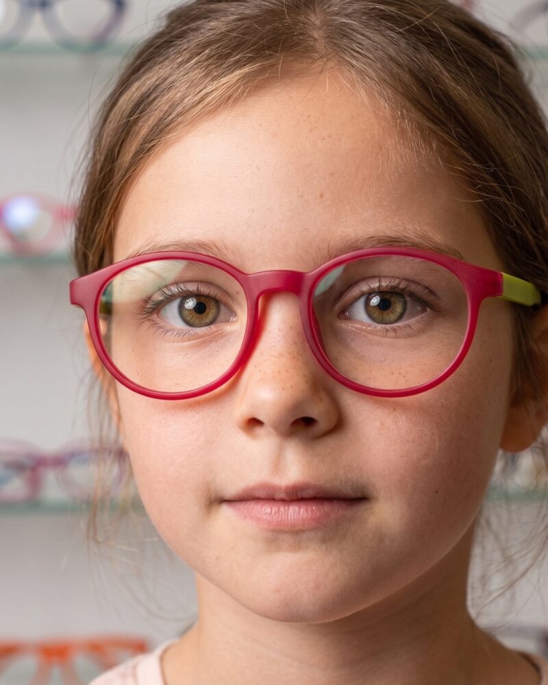 Gros plan lunettes de vue enfant Jow Way Gros plan sur les lunettes de vue enfant silicone Tunisie Jow Way