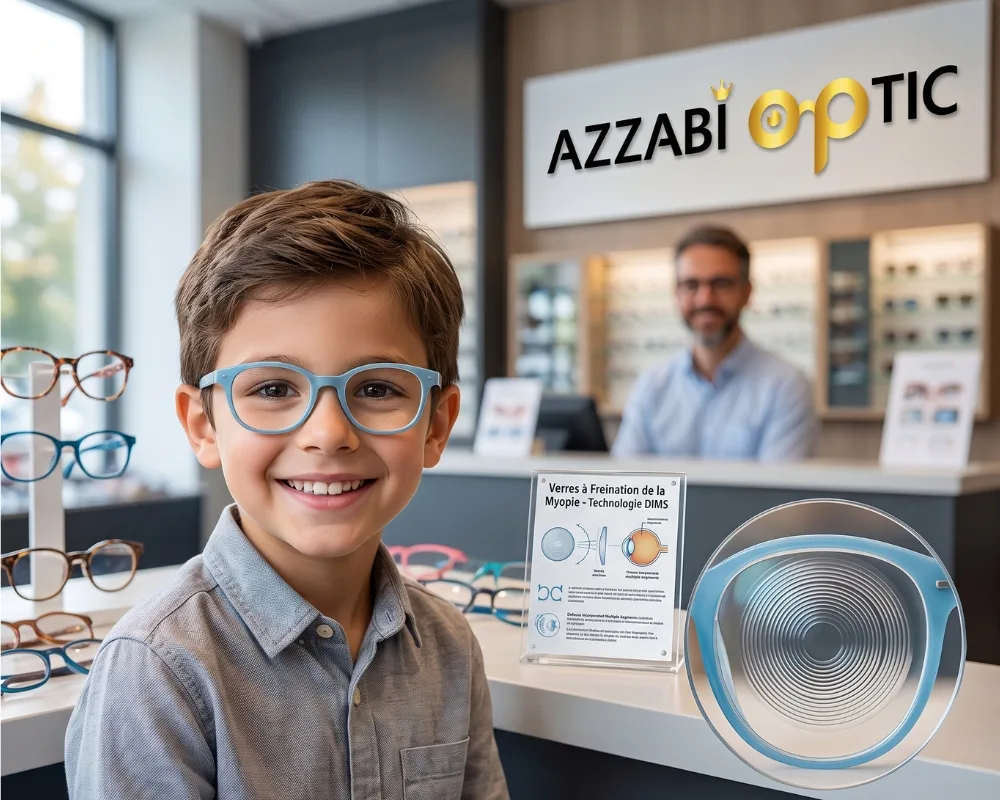 Prise en charge de la myopie chez l'enfant avec verres freinateurs chez AZZABI OPTIC