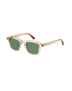 Lunettes de soleil GIGI STUDIOS GS7014 JONAS beige cristal verres verts polarisés chez Azzabi Optic