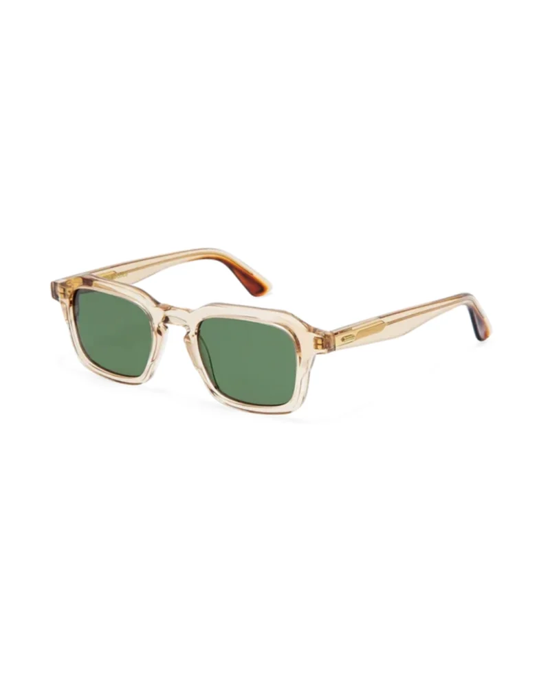 Lunettes de soleil GIGI STUDIOS GS7014 JONAS beige cristal verres verts polarisés chez Azzabi Optic