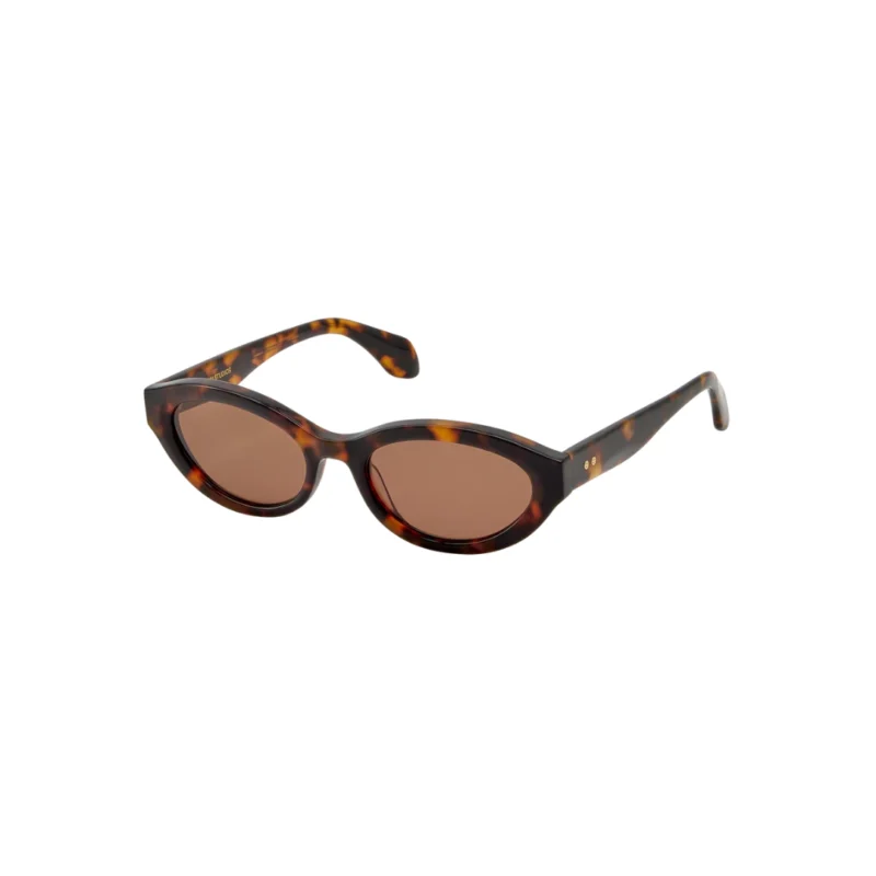 Lunettes de soleil GIGI STUDIOS MILA écaille foncée havana vue 3/4 Azzabi Optic