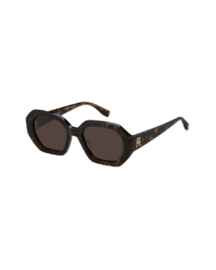 Lunettes de soleil femme Tommy Hilfiger TH 2155/S 086/70 géométriques écaille foncée