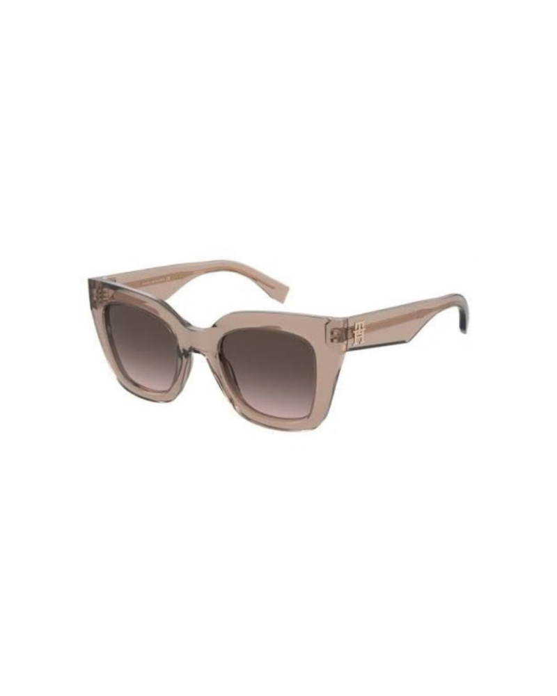 Lunettes de soleil papillon femme Tommy Hilfiger TH 2051/S acétate nude verres dégradés marron