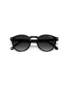 Lunettes de soleil Carrera 301/S Noir (8079O) 50-23-145 - Monture Pliée Lunettes de soleil Carrera 301/S noir brillant 8079O branches repliées et verres gris dégradés chez Azzabi Optic