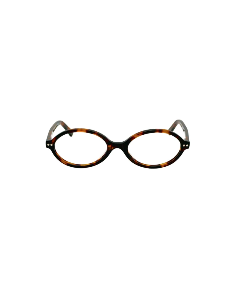 Lunette Kavak 1694 marron écaille vue de face monture optique ovale nue calibre 52-18