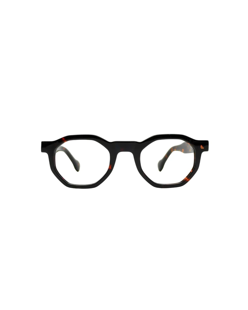 Face avant de la monture de lunettes de vue Blue Eyes BE5010 noire, prête à accueillir vos verres unifocaux ou progressifs.