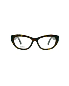 Face avant monture lunettes Dior 30MontaigneO B1I marron forme oeil de chat