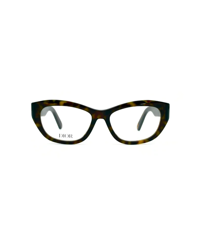 Face avant monture lunettes Dior 30MontaigneO B1I marron forme oeil de chat