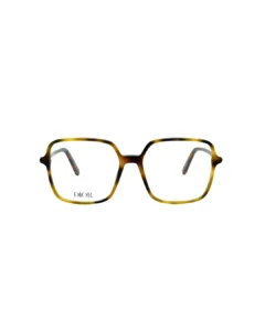 Face avant des lunettes de vue femme Christian Dior Mini CD O S2I marron écaille.