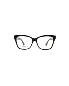 cadre-lunette-de-vue-fendi-fe50117i-noir-face Cadre lunette de vue Fendi FE50117I noir, vue de face