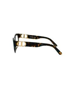 Profil et branches avec logo CD des lunettes Dior 30MontaigneO B1I marron