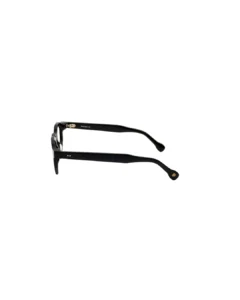 Vue de profil de la monture de lunettes de vue clip on Tunisie Blue Eyes BE5010 noire, dévoilant les branches de 145 mm.