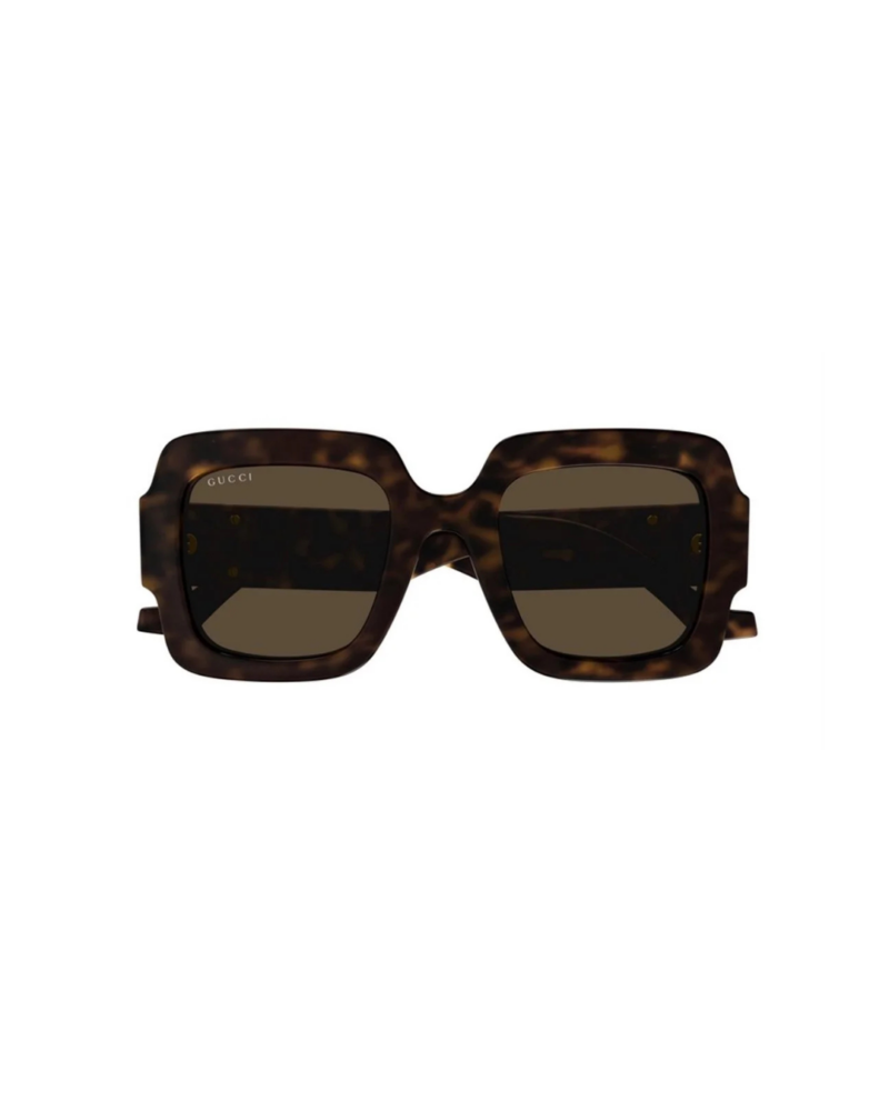 Verres solaires bruns catégorie 3 lunettes de soleil Gucci GG1547S 002 femme