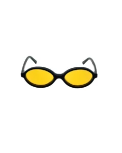 Lunette Kavak 1694 vue de face équipée du clip jaune polarisé pour conduite de nuit