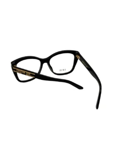 Vue intérieure et charnières de la monture lunettes de vue Christian Dior femme Tunisie.