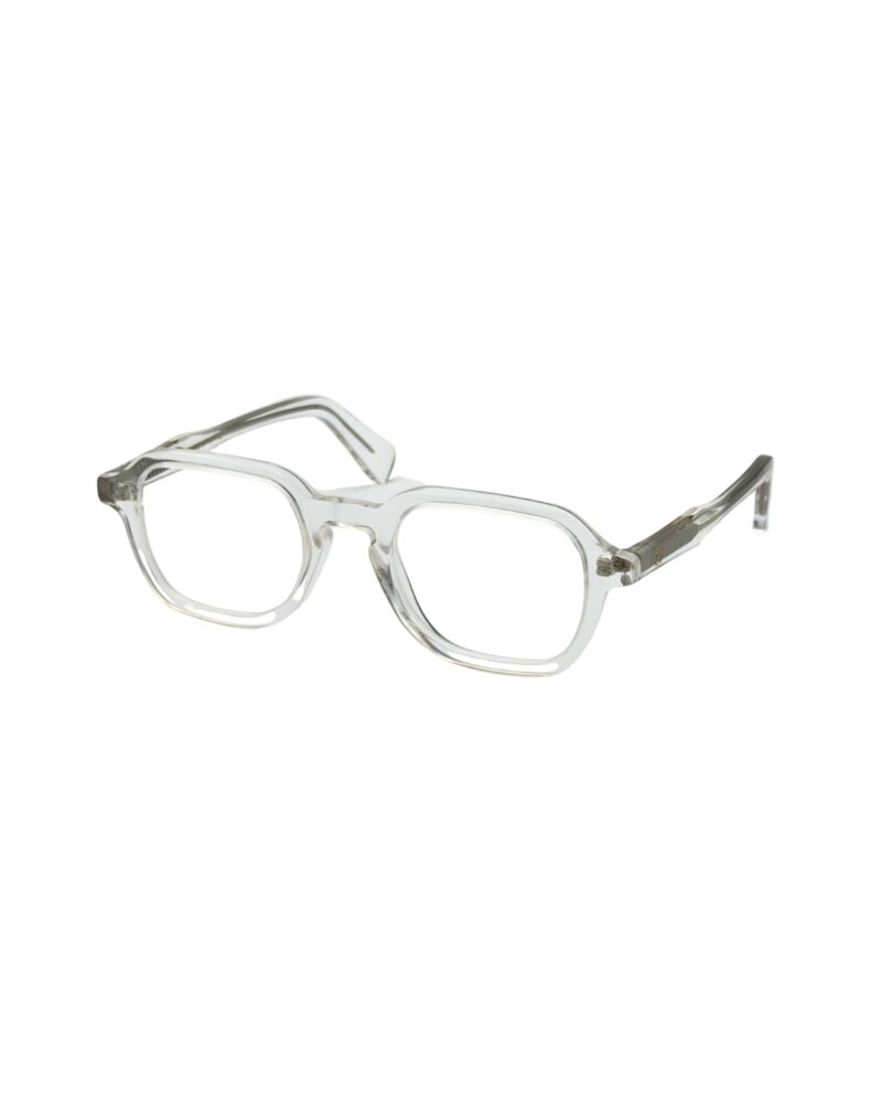 Lunettes de vue BERGAMOT LUXOR cristal translucide avec armature de branche visible