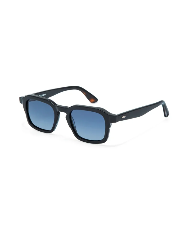 Lunettes de soleil GIGI STUDIOS GS7014 JONAS noir brillant verres bleus dégradés polarisés