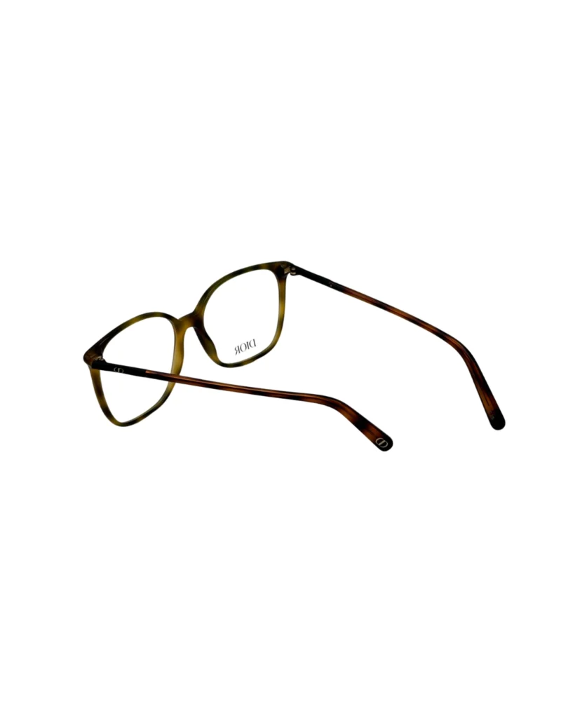 Vue arrière trois-quarts des lunettes de vue Christian Dior femme.